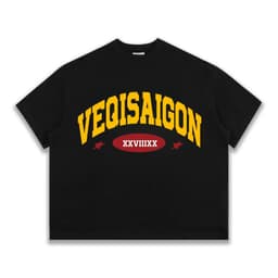 Áo thun BOXY Local Brand VEQISTU " VEQISAIGON XXVIIIXX " Áo Thun Boxy Form Rộng Unisex Nam Nữ 250Gsm Cotton 5