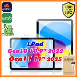 [Ảnh Thật] Kính CL iPad Gen 11 2025 / GEN 10 10.9" 2022 - Cường Lực mài cạnh 2.5D 9H-0.26mm 1