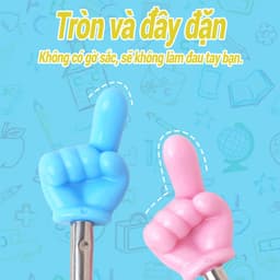 "Que chỉ bảng inox hình ngón tay, gậy chỉ bảng dạy chắc chắn, dài 68,5cm, chống trơn trượt bền bỉ." 8