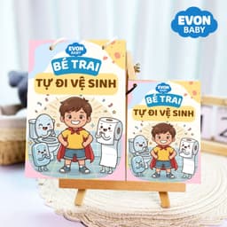 Thẻ Flash EVON BABY dạy bé tập nói - BÉ TRAI TỰ ĐI VỆ SINH 9