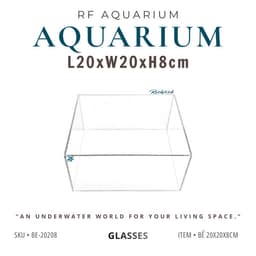 Bể Bán Cạn, Terrarium Nhỏ 20x20x8cm | RF Aquarium 1