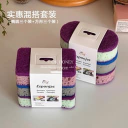 Sét 3 miếng bọt biển rửa chén bát 4