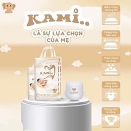 (TRỢ GIÁ )COMBO 2 BỊCH Tã Bỉm KAMI Organic Thấm Hút 1000ml- Siêu mỏng- Mềm mại  NB70/S70/Md70/M56/L50/XL50/XXL50/3XL50 7