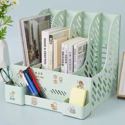 Khay Đựng Tài Liệu Chia Ngăn Để Bàn Livanno - Kệ Đựng Tài Liệu Văn Phòng A4 4 Ngăn Lưu Trữ Sách Vở Văn Phòng Phẩm 6