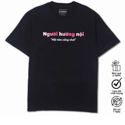 Áo Thun Người Hướng Nội Hội Nào Cũng Chơi Câu Nói Hài Hước Vui Nhộn, Tặng Bạn Bè Nam, Nữ Oversize 6