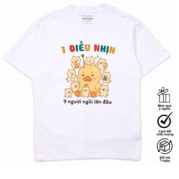 Áo 1 Điều Nhịn 9 Người Ngồi Lên Đầu Câu Nói Hài Hước Công Sở Văn Phòng Cho Nam Nữ Oversize Cotton 5