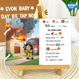 Thẻ Flash EVON BABY dạy bé tập nói - Bé Học Nói Qua Thơ Và Đồng Giao 8