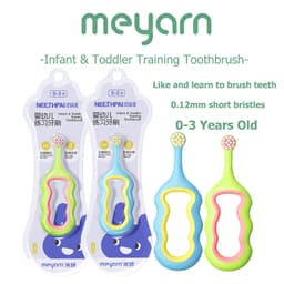 0-3 tuổi Bàn chải đánh răng tập luyện dành cho trẻ sơ sinh và trẻ mới biết đi 0-3 tuổi Vòng ngắn 0,12mm 1