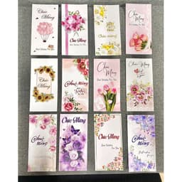 COMBO SỈ THIỆP CHÚC MỪNG HOA CAO CẤP – SET 50/100/200 THIỆP – PHỤ KIỆN GÓI HOA, QUÀ TẶNG 6