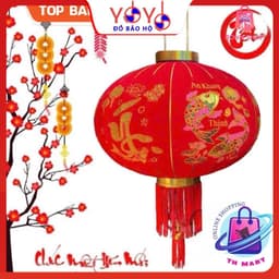 Đèn Lồng Vải Nhung Treo Tết Lễ Hội Size 60cm/80cm/100cm HÀNG CAO CẤP - YOYO 4