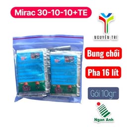 Mirac 30-10-10+TE – Bung Chồi Mạnh, Xanh Lá Nhanh (Gói 10g Pha 16L) 4