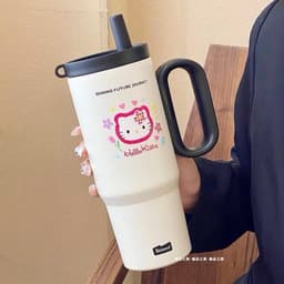 BÌNH GIỮ NHIỆT SIÊU XINH – ĐỐN TIM MỌI ÁNH NHÌN   Hình Hello Kitty ngọt ngào, màu sắc nhẹ nhàng apin 7