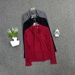 Áo Thun Nữ Thiết Kế Dây Thắt Chất Thun Gân Tăm ESHOP Áo Kiểu Tay Dài Bigsize Ôm Body Tôn Dáng MS555 9