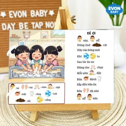 Thẻ Flash EVON BABY dạy bé tập nói - Bé Học Nói Qua Thơ Và Đồng Giao 9