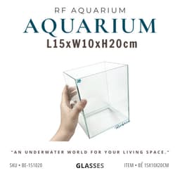Keo Nuôi Cá Betta, Show Cá 7 Màu Kích Thước 15x10x20cm RF Aquarium 1