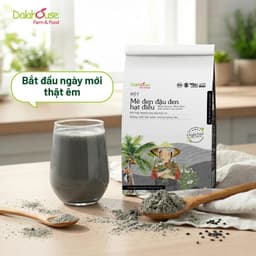 [Không Đường] Bột Mè Đen Đậu Đen Hạt Điều Dala Organic 300g - Ăn Kiêng, Tiểu Đường. 2