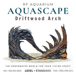 RF Aquarium | Layout Thuỷ Sinh Cổng Vòm Ver 5 Standard - Dáng Lũa Gai Góc Phá Cách Nhiều Kích Thước 1