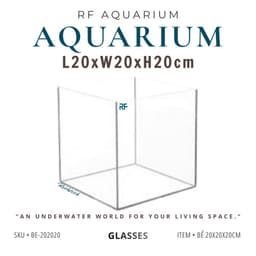Bể Cubic 20 Kích Thước 20x20x20cm Hồ Thủy Sinh Nuôi Cá Betta | RF Aquarium 1