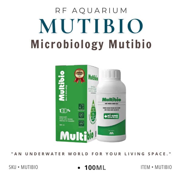 Vi Sinh Multibio Dung Tích 125ml Dung Dịch Làm Trong Nước Và Khử Mùi Tanh Hôi Cho Bể Cá Cảnh