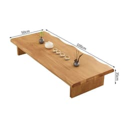Bộ và ghế gỗ nguyên khối Nhật Bản, tatami, Kung Fu, sàn, bàn trà dài phong cách Zen thấp 8