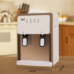 ( Sẵn) Máy làm nước nóng lạnh để bàn, làm đá, nhỏ gọn, tự động hoàn toàn, dùng cho ký túc xá, nước  8