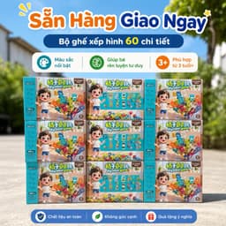 Bộ xếp hình ghế nhựa cho bé giúp phá triển tư duy và khéo tay, Đồ chơi phát triển trí não cho bé 6