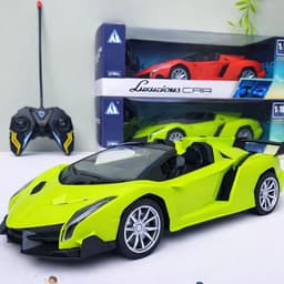 Siêu xe Lambo điều khiển từ xa 4 chiều có đèn sáng,chạy nhanh khỏe với 4pin 8