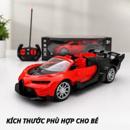 Bugatti điều khiển từ xa xe đua đồ chơi dành cho trẻ em sạc bốn chiều xe thể thao điện tốc độ cao chuyên nghiệp 4