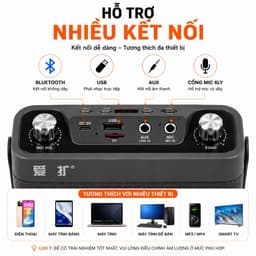 Loa Trợ Giảng X1 15W Bluetooth 5.0 Kèm Mic Đeo Đầu – Âm Thanh Lớn, Pin Sạc USB, Dùng Cho Giáo Viên, Bán Hàng 3