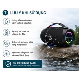 LOA KARAOKE BLUETOOTH YIBOLANG V95 300W KÈM 2 MICRO KHÔNG DÂY - PIN 24000mAh - LOA XÁCH TAY NGHE NHẠC HÁT KARAOKE 8