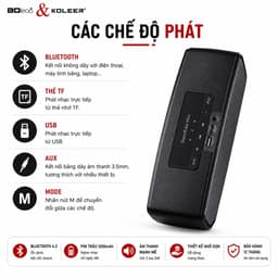Loa Bluetooth SoundLike Mini S2025 Công Suất 10W Hỗ Trợ USB TF AUX Pin 1200mAh Âm Thanh Stereo 5