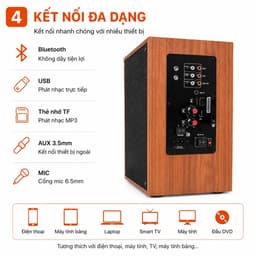 Loa Trợ Giảng Active 2.0 YFARDI 15W x 2 Kèm Micro Không Dây 2.4G - Loa Phòng Học, Hội Nghị, Thuyết Trình, Giảng dạy 4