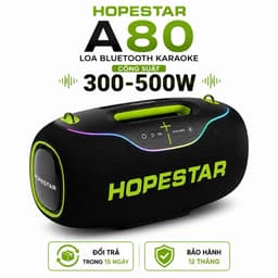Loa Bluetooth Hopestar A80, Công Suất 300-500W, Hỗ Trợ TF Card, LED, Chống Nước IP6, Pin Trâu Sạc 30.000mAh 2