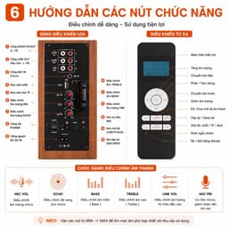 Loa Trợ Giảng Active 2.0 YFARDI 15W x 2 Kèm Micro Không Dây 2.4G - Loa Phòng Học, Hội Nghị, Thuyết Trình, Giảng dạy 6