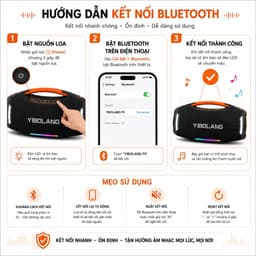 Loa Karaoke Bluetooth YIBOLANG F9 120W Kèm 2 Micro Không Dây, Pin 16000mAh, Bluetooth 5.3, Hỗ Trợ TWS, USB TF AUX 5