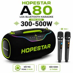 Loa Bluetooth Hopestar A80, Công Suất 300-500W, Hỗ Trợ TF Card, LED, Chống Nước IP6, Pin Trâu Sạc 30.000mAh 1