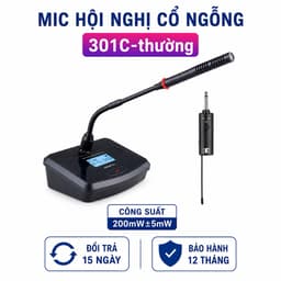 Micro Hội Nghị Không Dây AZTOMAX 301C UHF - Mic Cổ Ngỗng Chuyên Nghiệp Kết Nối 6.35mm Cho Phòng Họp, Hội Thảo, Giảng Dạy 1