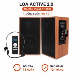 Loa Trợ Giảng Active 2.0 YFARDI 15W x 2 Kèm Micro Không Dây 2.4G - Loa Phòng Học, Hội Nghị, Thuyết Trình, Giảng dạy 1