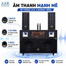 Loa Gập AAR LX8860 Công Suất 400W-1000W Kèm 2 Micro Không Dây, Pin Lithium 12.8V-12A, Loa Kéo Di Động Karaoke Sự Kiện 2