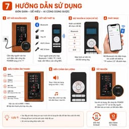Loa Trợ Giảng Active 2.0 YFARDI 15W x 2 Kèm Micro Không Dây 2.4G - Loa Phòng Học, Hội Nghị, Thuyết Trình, Giảng dạy 7