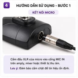 Micro Hội Nghị Cổ Ngỗng AZTOMAX EDM-78A Cao Cấp | Mic Condenser Bắt Âm Rõ Nét | Dùng Cho Hội Họp, Phát Biểu, Nhà Thờ 4