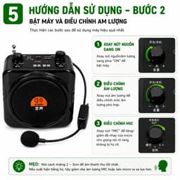 Máy Trợ Giảng Không Dây E366 Mic UHF Bluetooth Loa Đeo Người 6W Hỗ Trợ USB TF FM Cho Giáo Viên Hướng Dẫn Viên 5