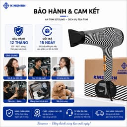 Máy Sấy Tóc KINSMRN P5-01 2400W Công Suất Lớn Sấy Nhanh 2 Tốc Độ Gió 2 Mức Nhiệt Chống Quá Nhiệt Chính Hãng 8