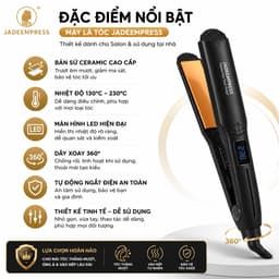 Máy Là Tóc JadeEmpress 801/802/803 Bản Sứ Ceramic Màn Hình LED 130-230°C Công Suất 45-65W Chính Hãng 2