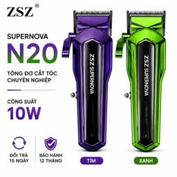 Tông Đơ Cắt Tóc ZSZ N20 10W Chuyên Nghiệp Pin Lithium Sạc Type-C Lưỡi Thép Không Gỉ Kèm 4 Cữ Cắt Tóc 1