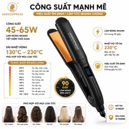 Máy Là Tóc JadeEmpress 801/802/803 Bản Sứ Ceramic Màn Hình LED 130-230°C Công Suất 45-65W Chính Hãng 3
