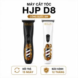 Tông Đơ Chấn Viền HJP D8 6W Chính Hãng - Máy Cắt Tóc Barber Chuyên Nghiệp, Lưỡi Titan, Pin 1500mAh, Sạc USB, Cạo Viền 1