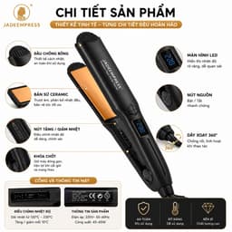 Máy Là Tóc JadeEmpress 801/802/803 Bản Sứ Ceramic Màn Hình LED 130-230°C Công Suất 45-65W Chính Hãng 4
