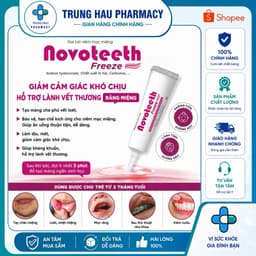 Gel bôi răng miệng Novoteeth Freeze - Hỗ trợ lành vế thương, giảm đau nhiệt miêng, tay chân miệng cho trẻ từ 2tháng tuổi 1