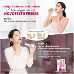 Gel bôi răng miệng Novoteeth Freeze - Hỗ trợ lành vế thương, giảm đau nhiệt miêng, tay chân miệng cho trẻ từ 2tháng tuổi 6